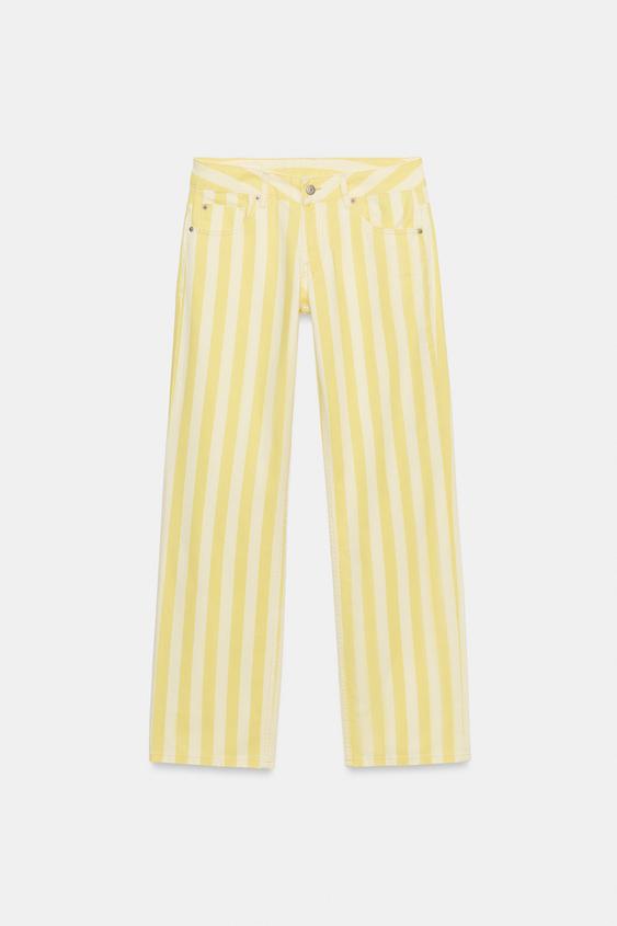 TRF STRIPED STRAIGHT-LEG JEANS - Stripes by Zara - Image 0