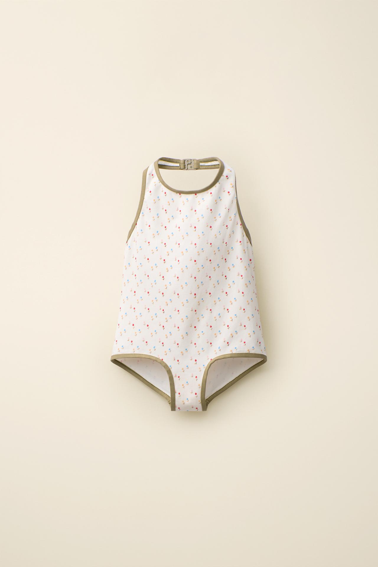 TULIP SWIMSUIT CREATED BY CARAMEL LONDON X ZARA — Ecru