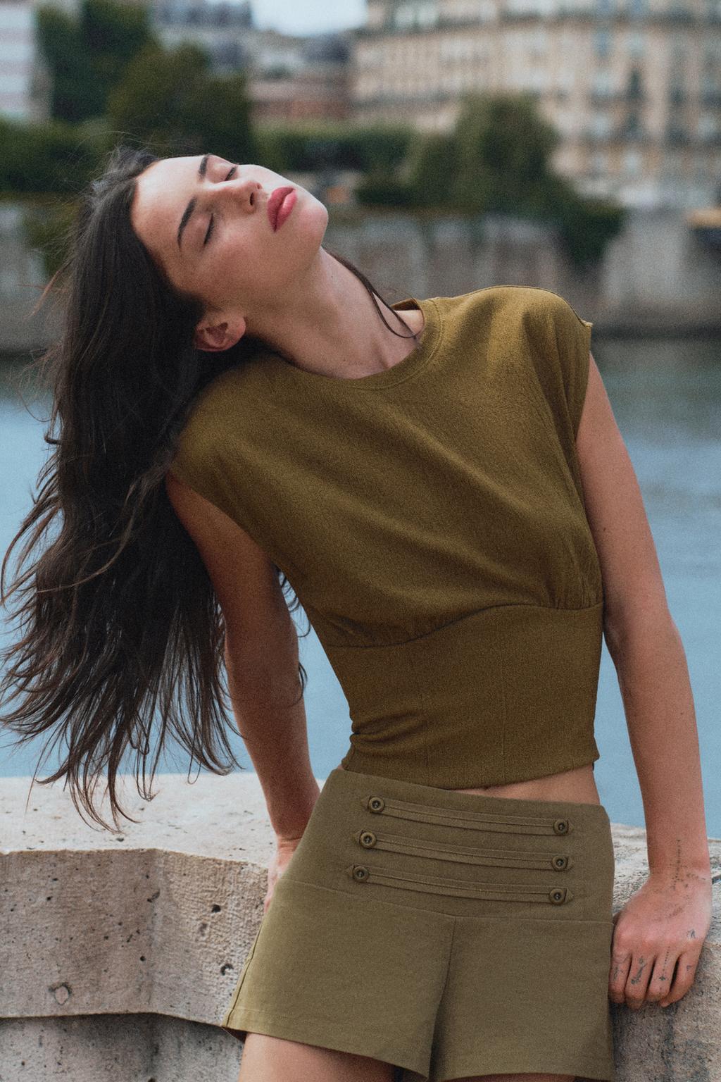 Textured Corset Top