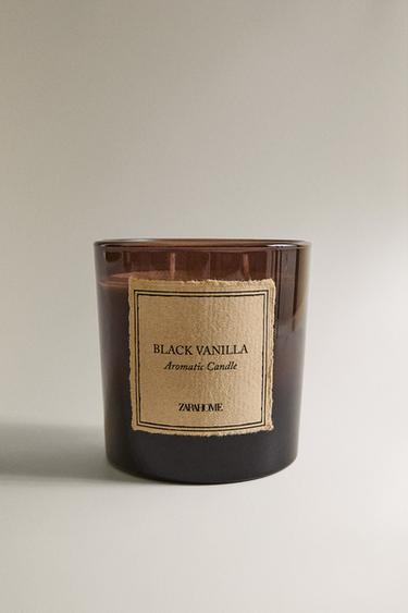 (350 G) VELA AROMÁTICA BLACK VANILLA - Preto da Zara