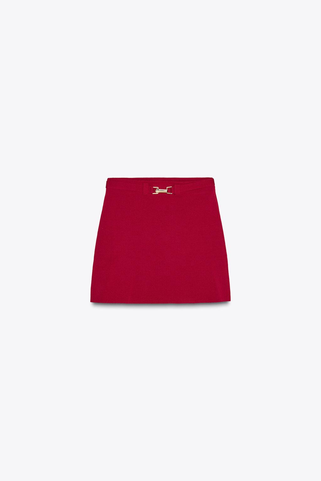 Thumbnail image for KNIT MINI SKIRT WITH BELT
