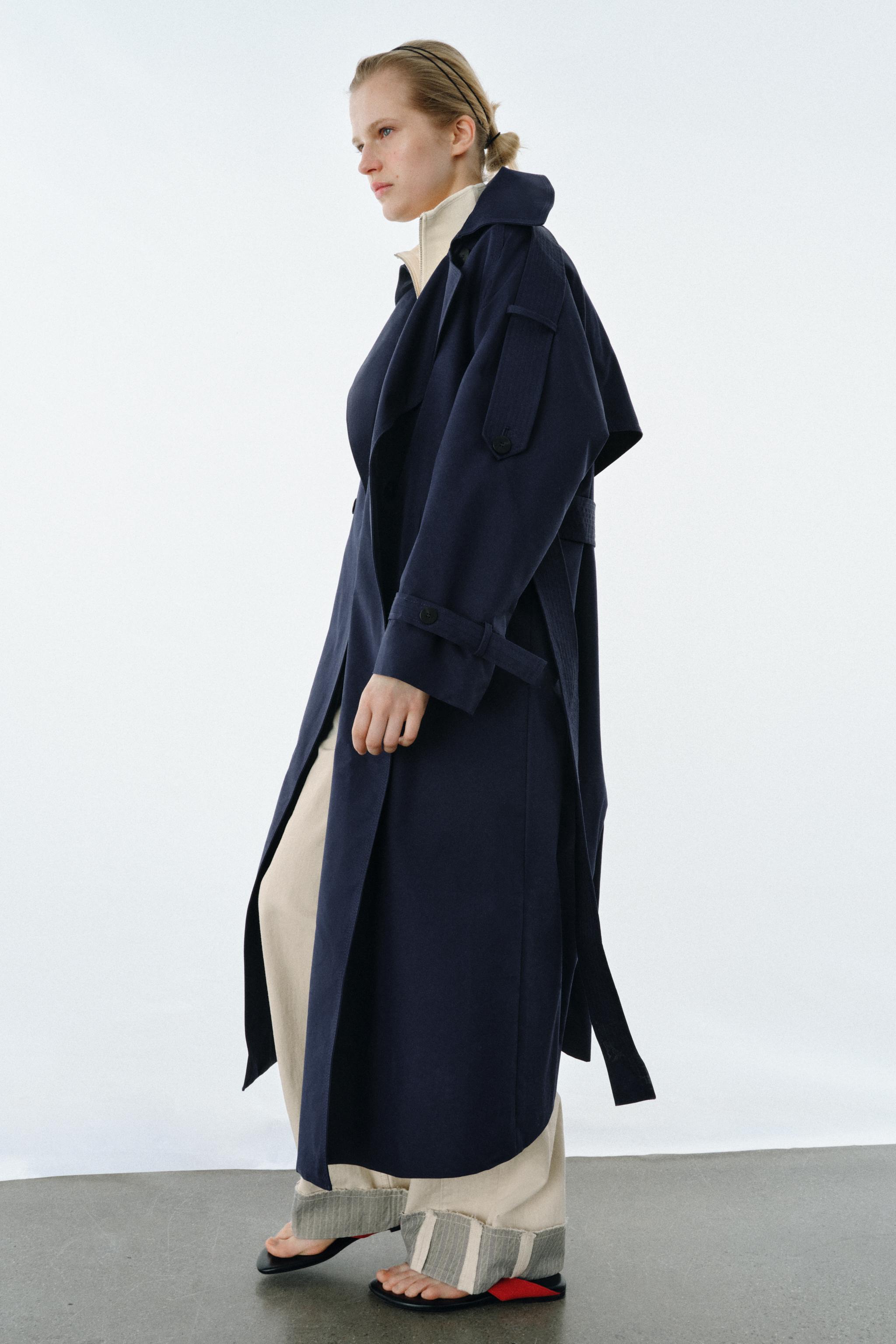 OVERSIZED BELTED TRENCH COAT ZW COLLECTION