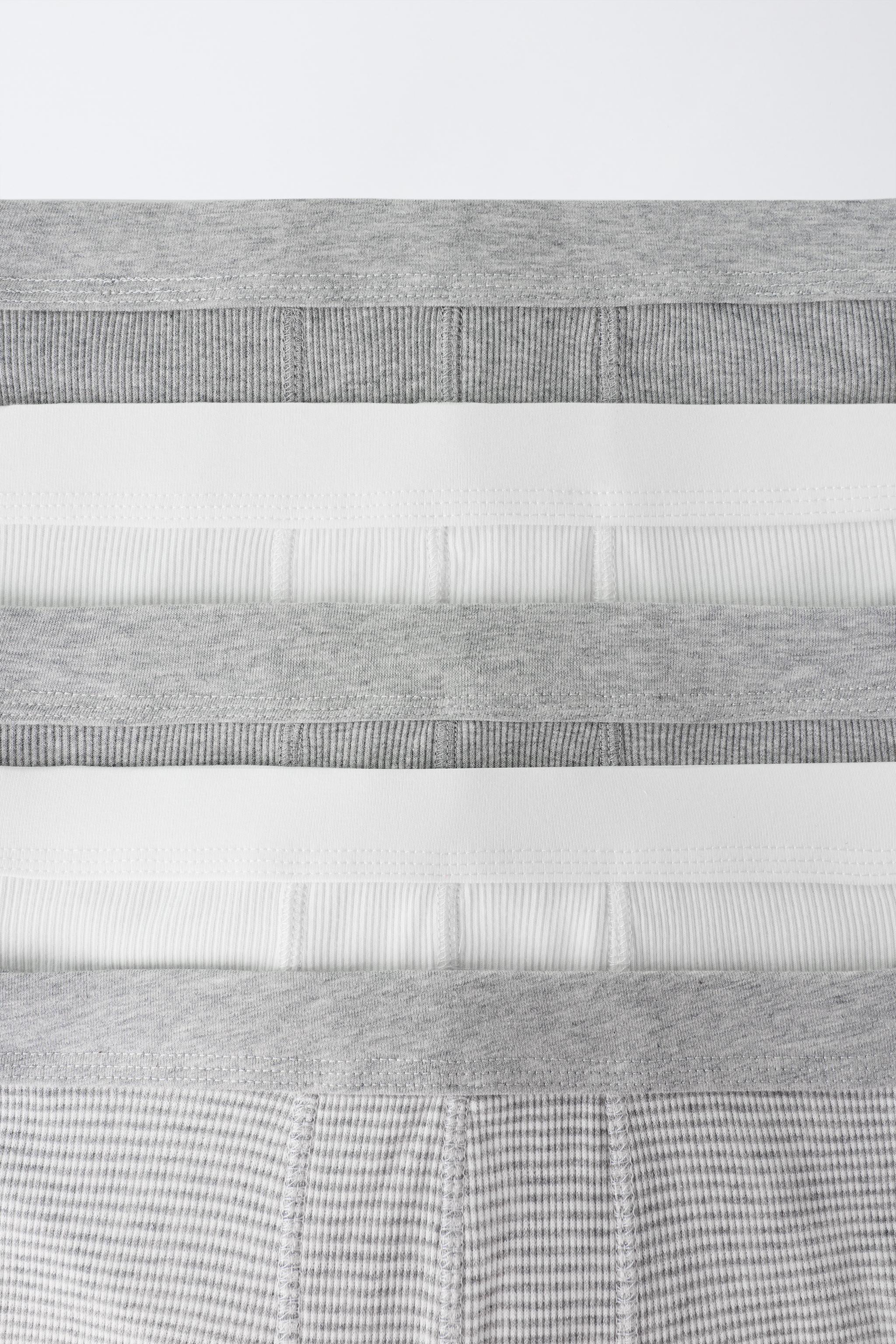 Детские шорты Zara AGES 6-14 / 5-PACK RIBBED BOXER SHORTS — фото 2