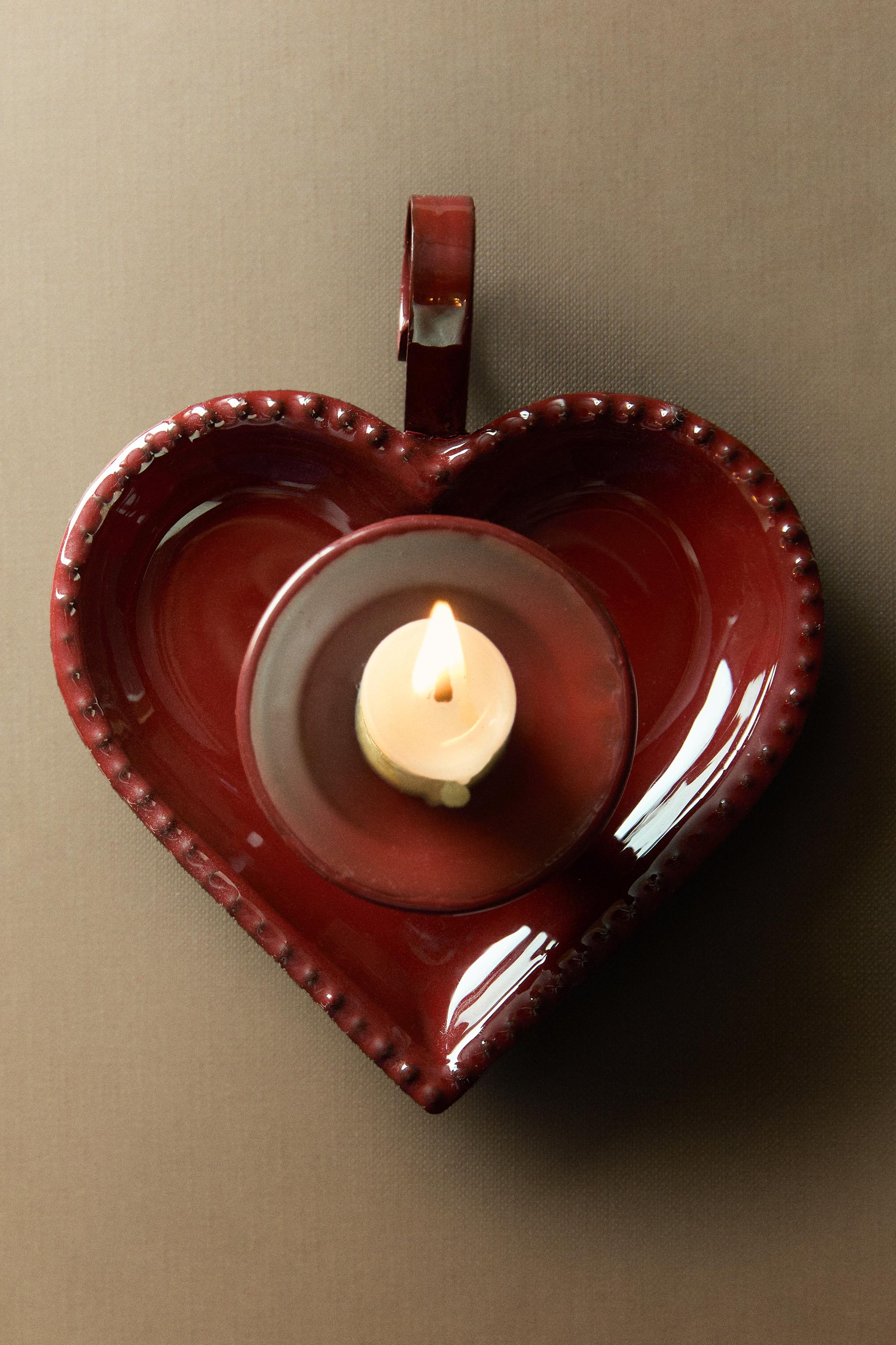 IRON HEART CHRISTMAS CANDLESTICK
