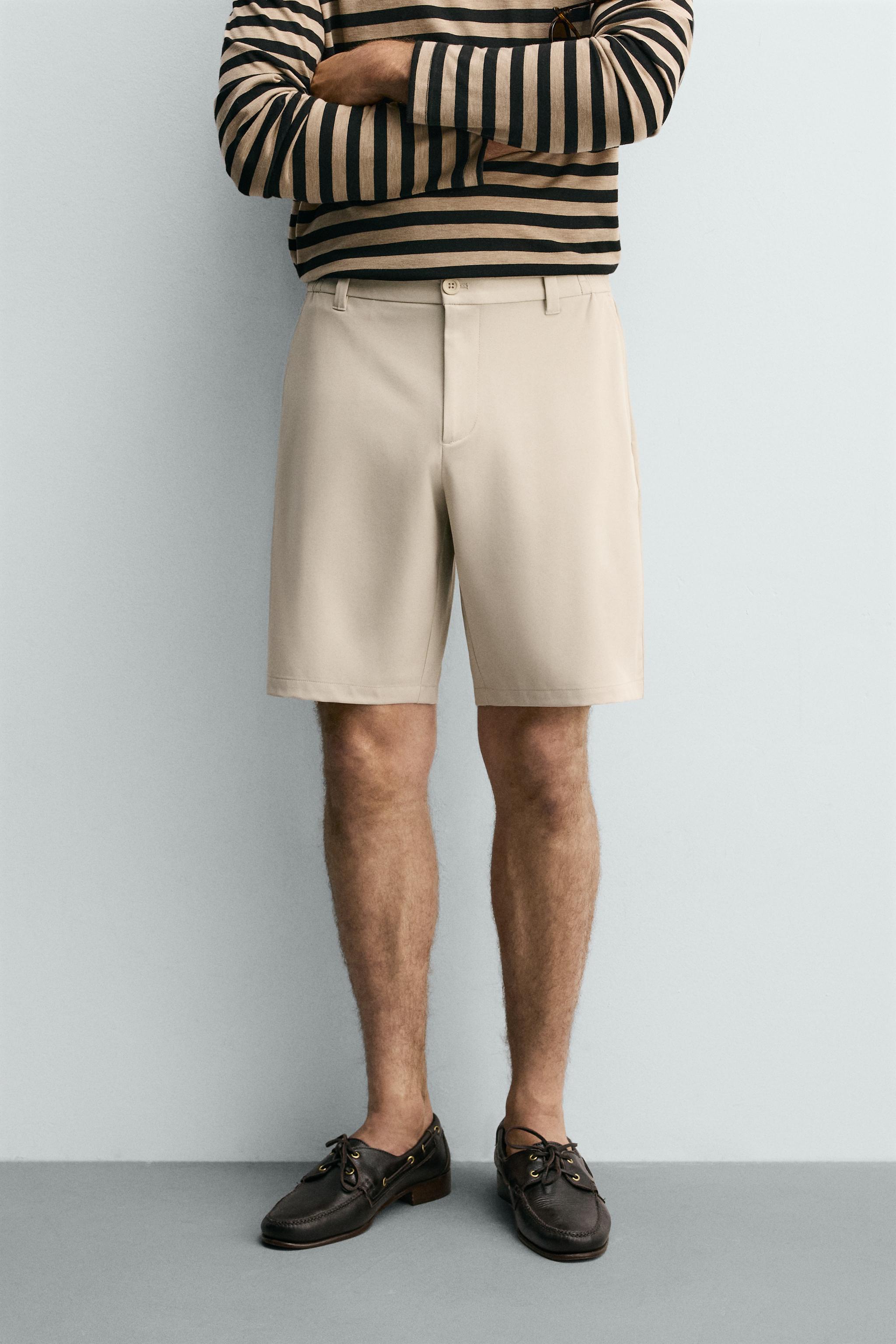 COMFORT TECHNICAL SHORTS — Beige