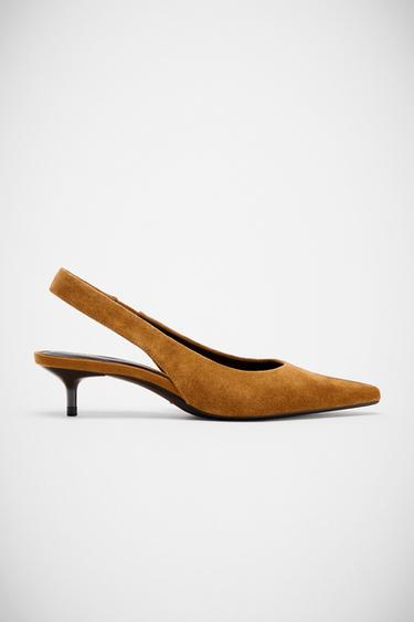 ZAPATO DESTALONADO SERRAJE - Marrón de Zara