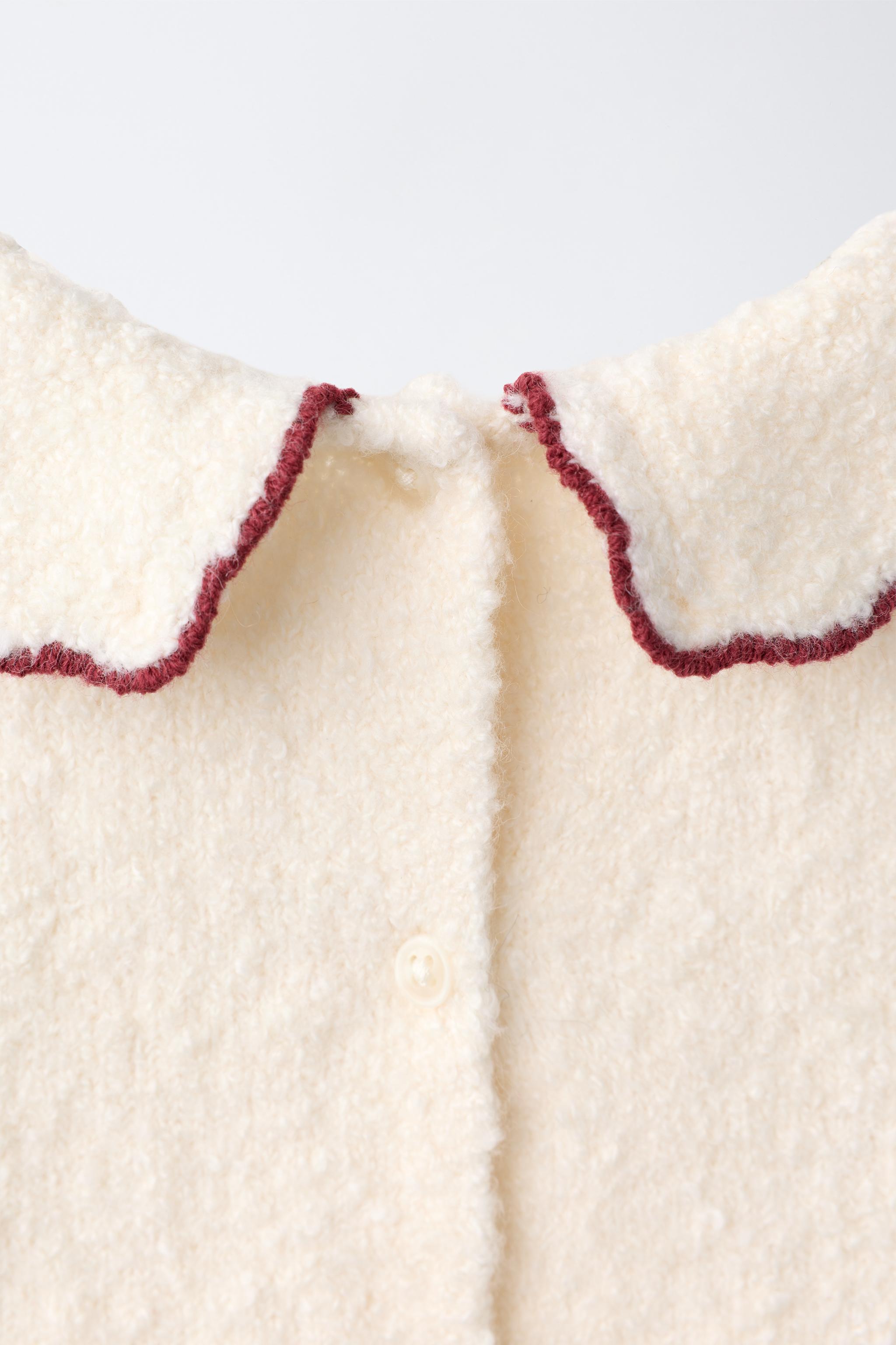 PULL EN MAILLE À COL CLAUDINE CŒURS