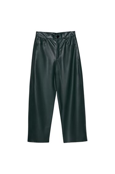 FAUX LEATHER CULOTTES