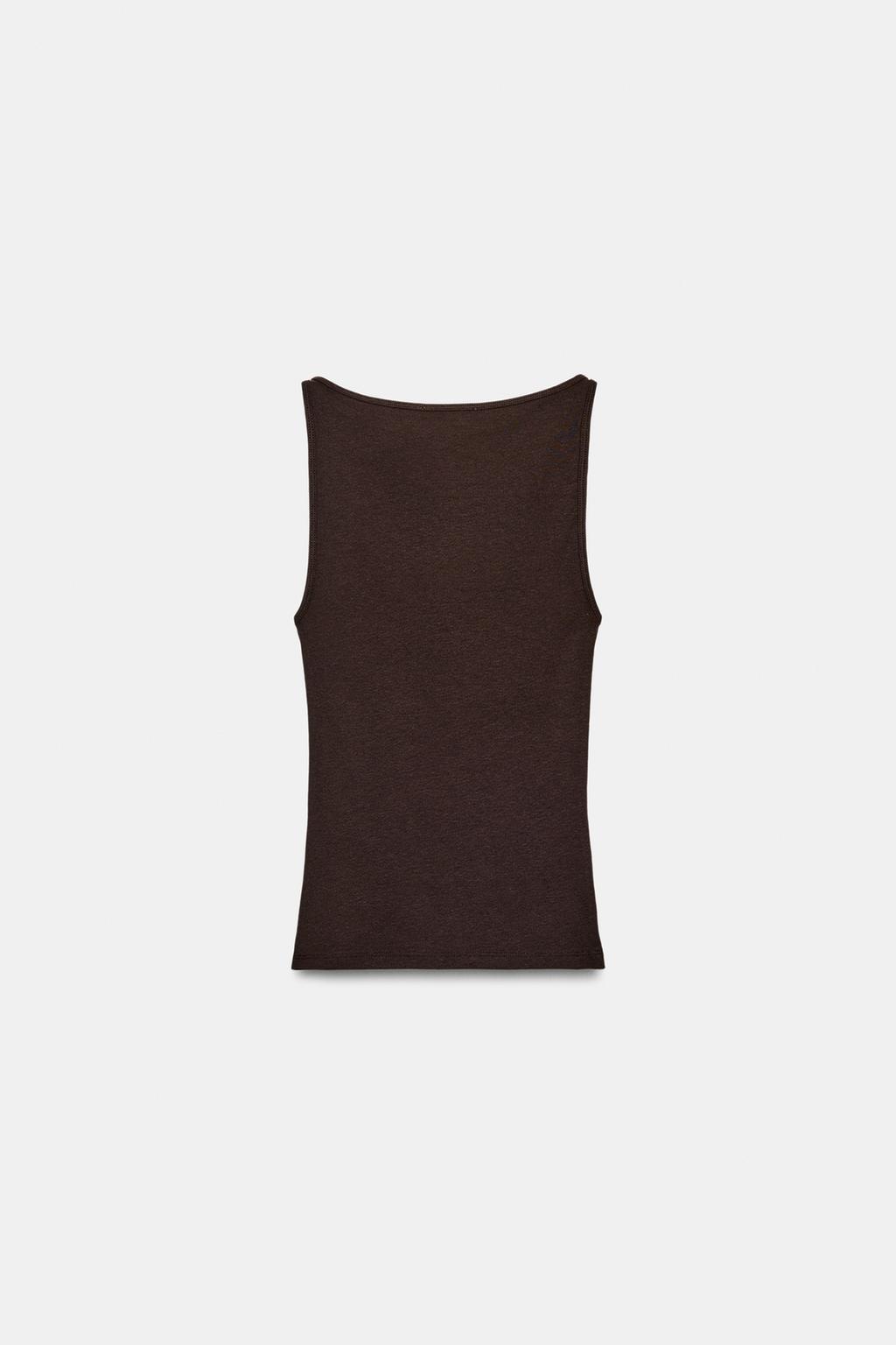 MINIMAL SLEEVELESS T-SHIRT - image 2