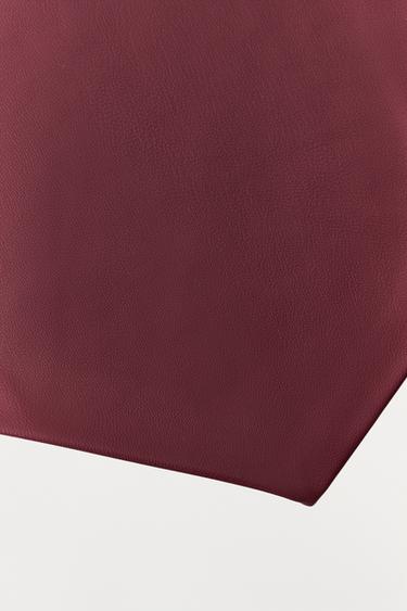 FAUX LEATHER BANDANA - Burgundy by Zara - Image 2