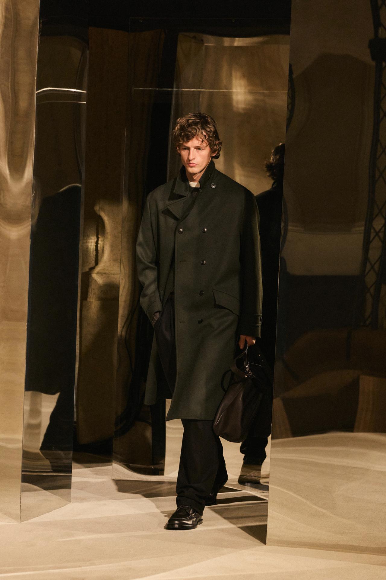 Double-breasted long coat - LIMITED EDITION — Green