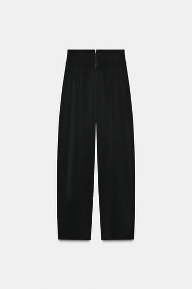PANTALON TAILLE HAUTE ZIPPÉ ZW COLLECTION - Noir de Zara - Image 1