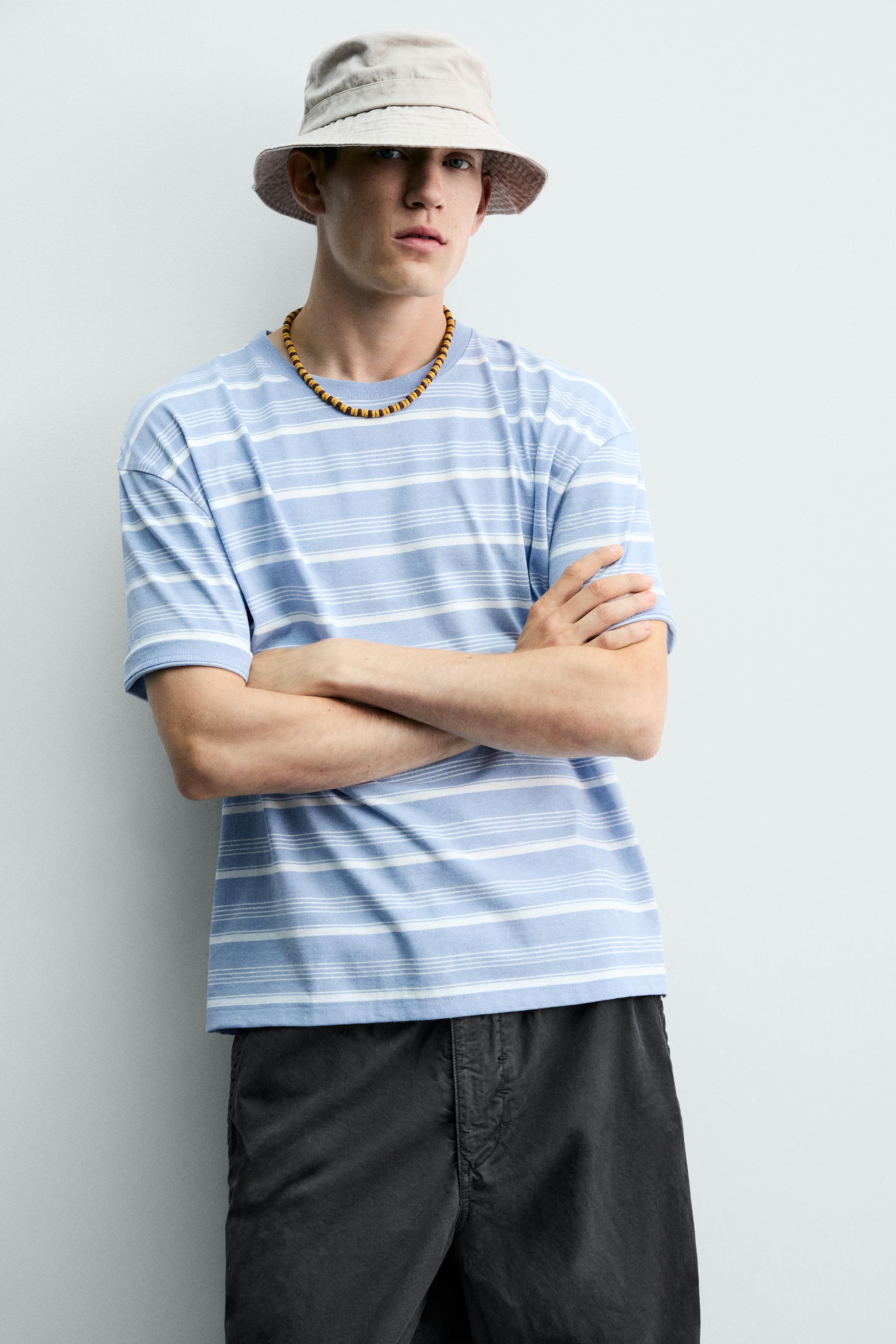 WASHED STRIPED T-SHIRT
