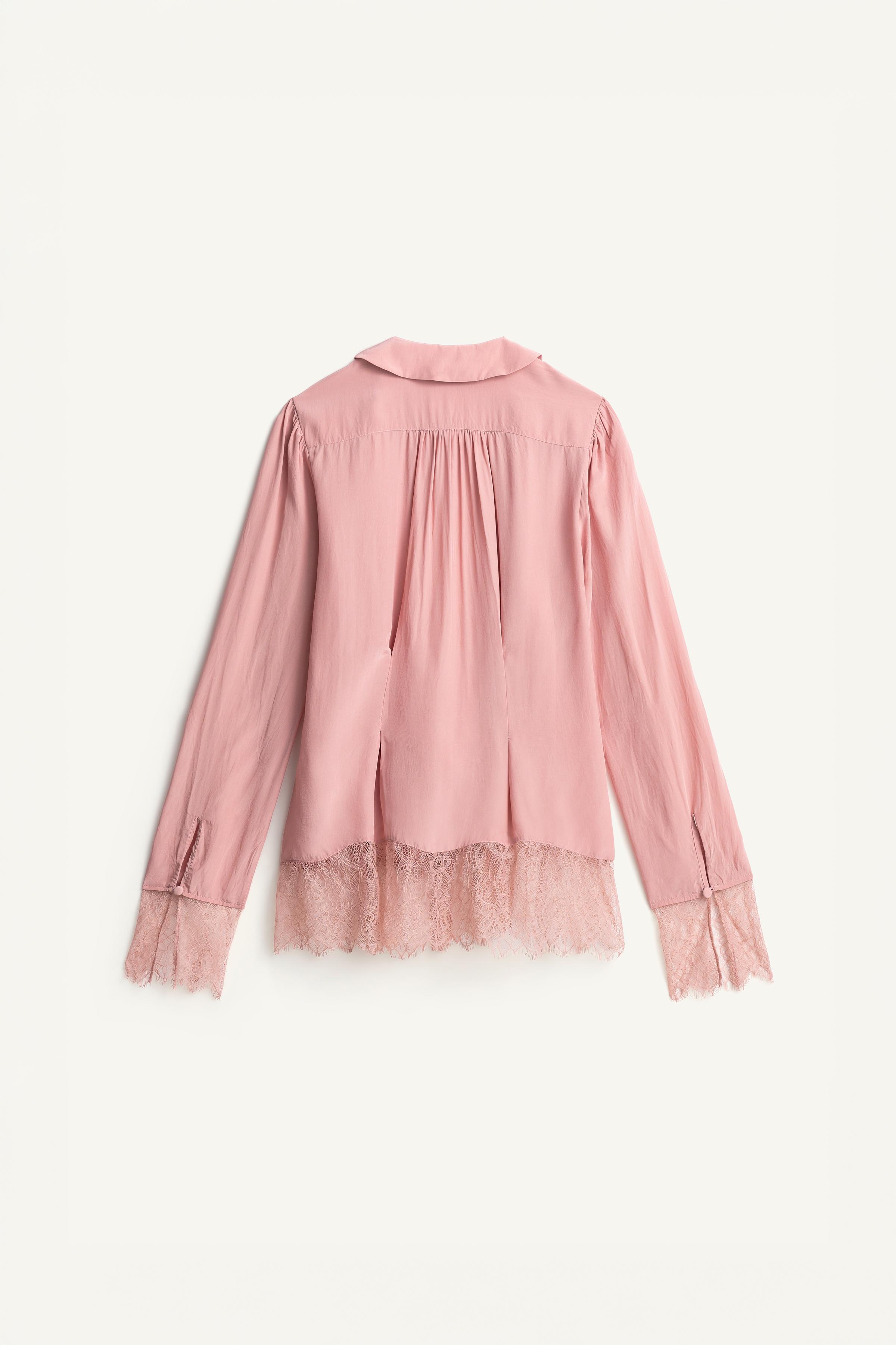 LIMITED EDITION LACE PLEATED SHIRT