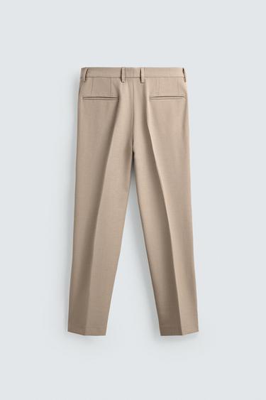 PANTALON DE COSTUME SLIM FIT - Sable / Chiné de Zara - Image 6