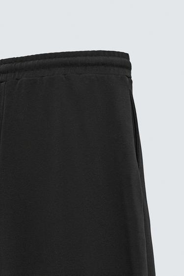 RELAXED FIT JOGGERS WITH SEAMS - Black by Zara - Image 9