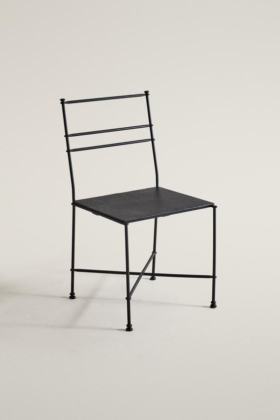OUTDOOR FORGED METAL CHAIR - Black by Zara - Image 0