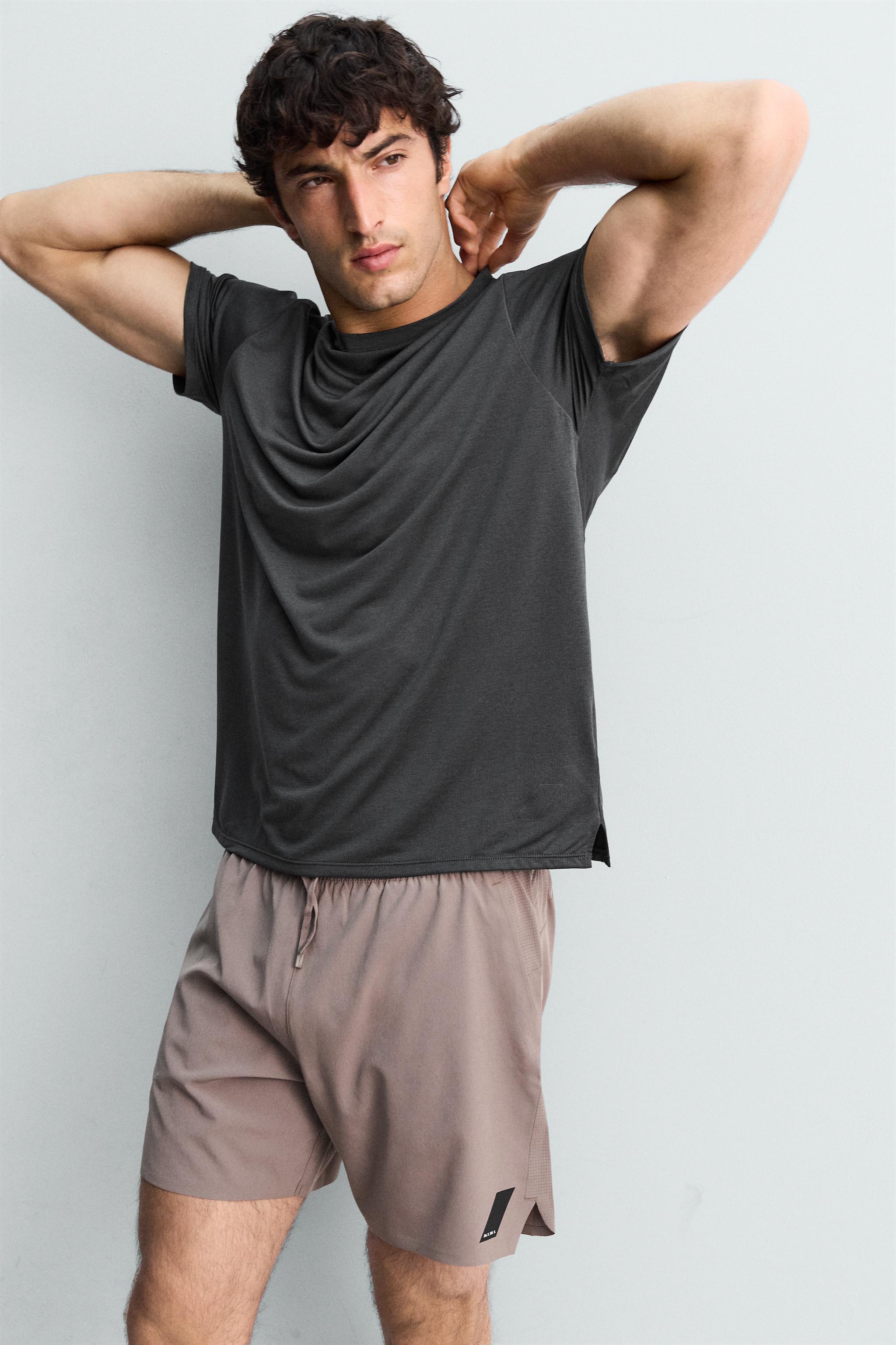 Zara DOKULU TEKNİK T-SHIRT görsel 7