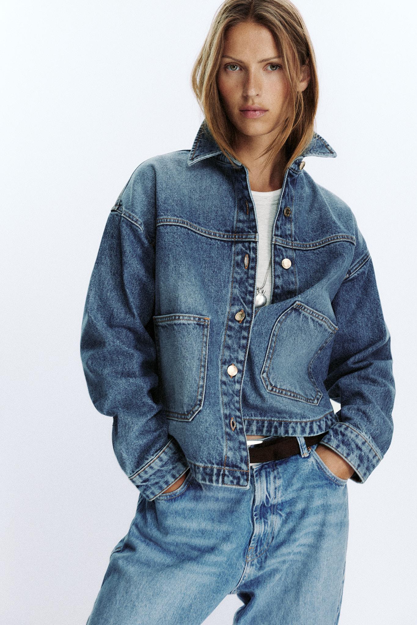 完売　ZARA デニムジャケット　XS ZARA オーバーサイズデニム シャツジャケット XS｜Yahoo!フリマ