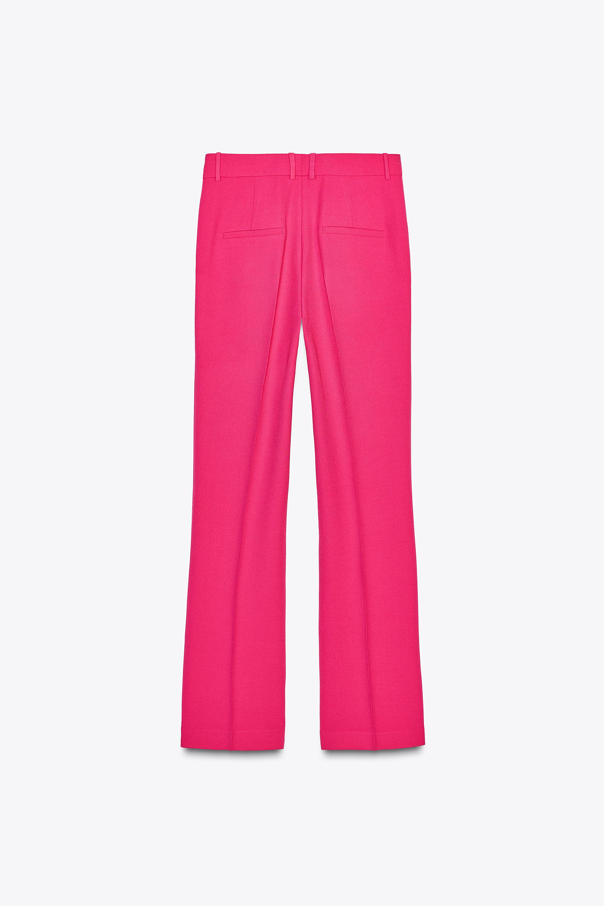 ZW COLLECTION FLARED PANTS - Fuchsia | ZARA United States