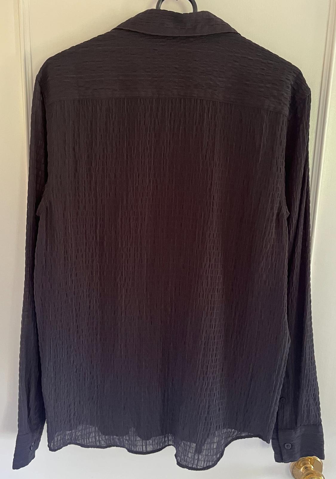 BLACK CRINKLED SHIRT - Image 2