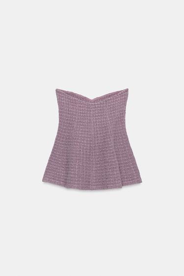 STRETCH TEXTURED TOP - Purple by Zara - Image 7