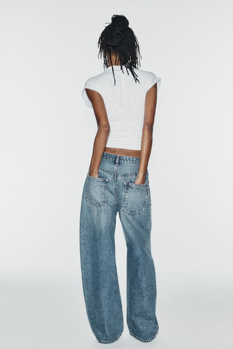 Jeans holgados de tiro medio TRF 4