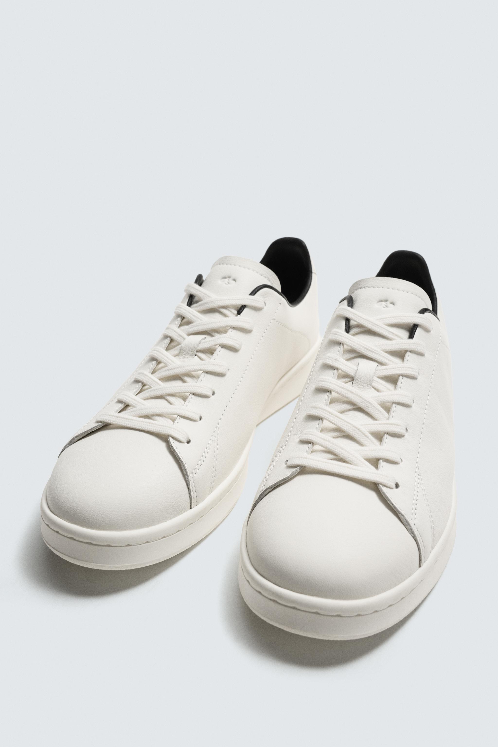 レザー スニーカー - ホワイト | ZARA Japan / 日本