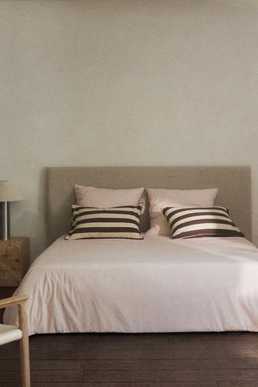 PERCALE DUVET COVER (300 THREAD COUNT) - Pink by Zara