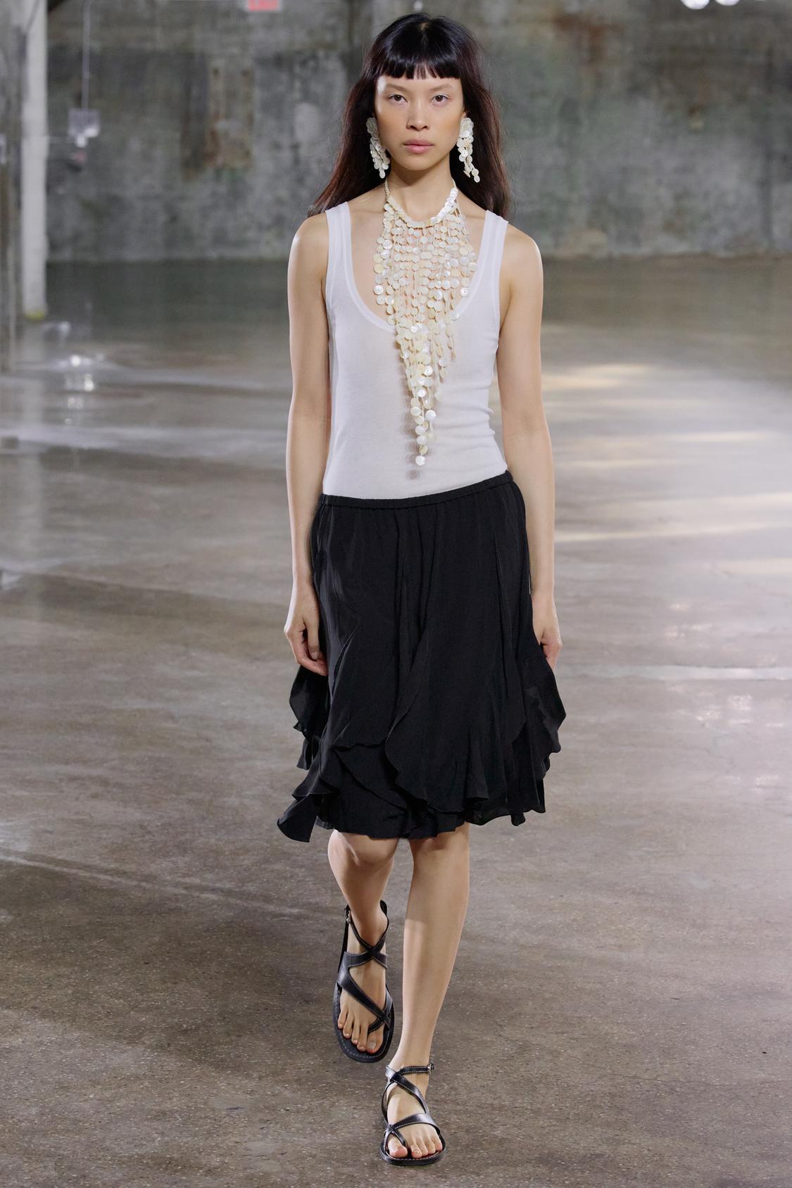 ZW COLLECTION RUFFLED SKIRT