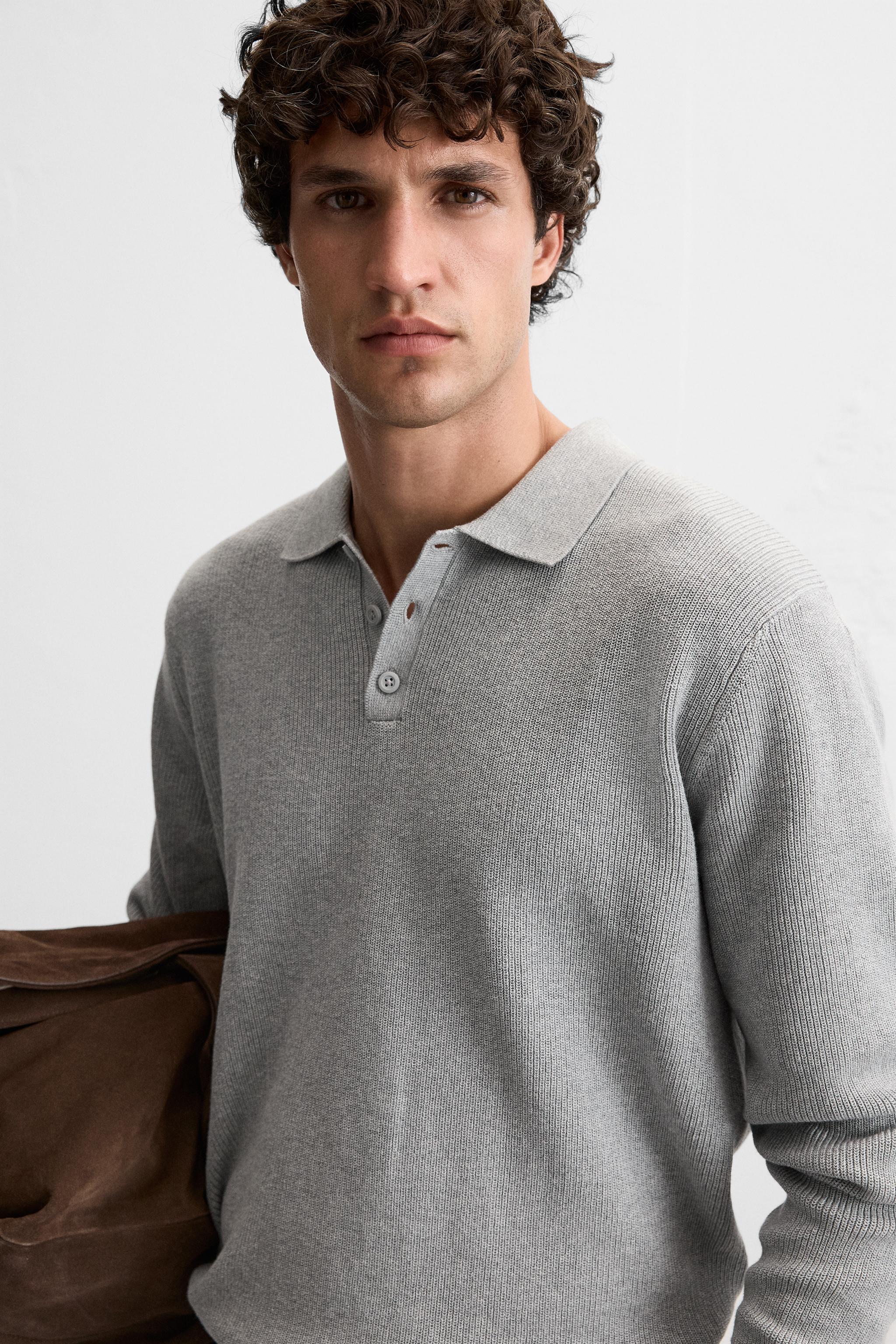 PURL KNIT POLO SHIRT