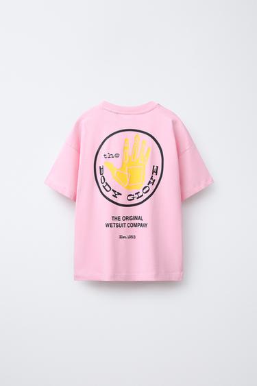 ZARA X BODY GLOVE ® RAISED PRINT T-SHIRT - Pink by Zara - Image 1