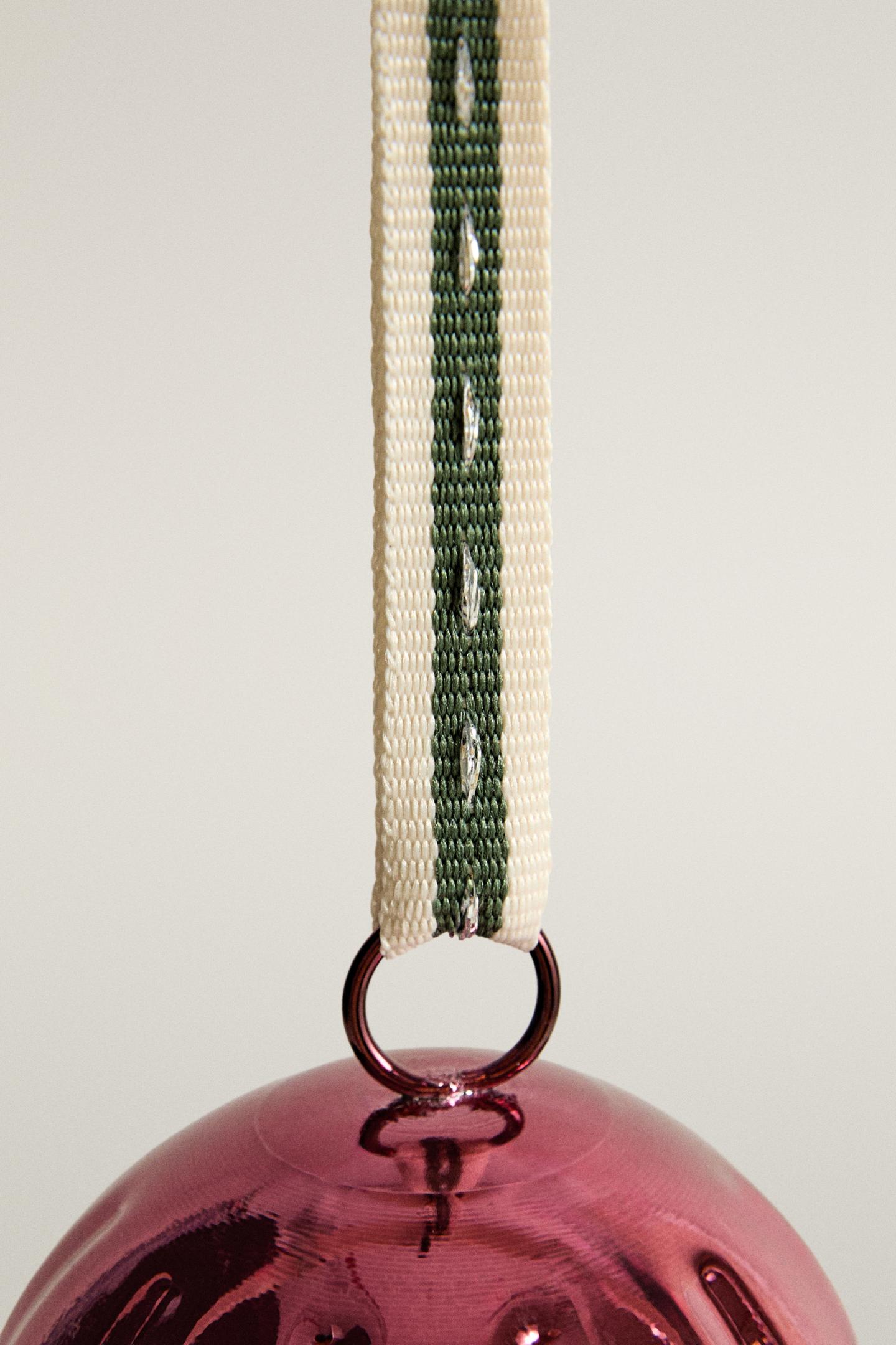 Ёлочные украшения Zara Red Bell Christmas Tree Decoration, цвет: Красный — фото 2