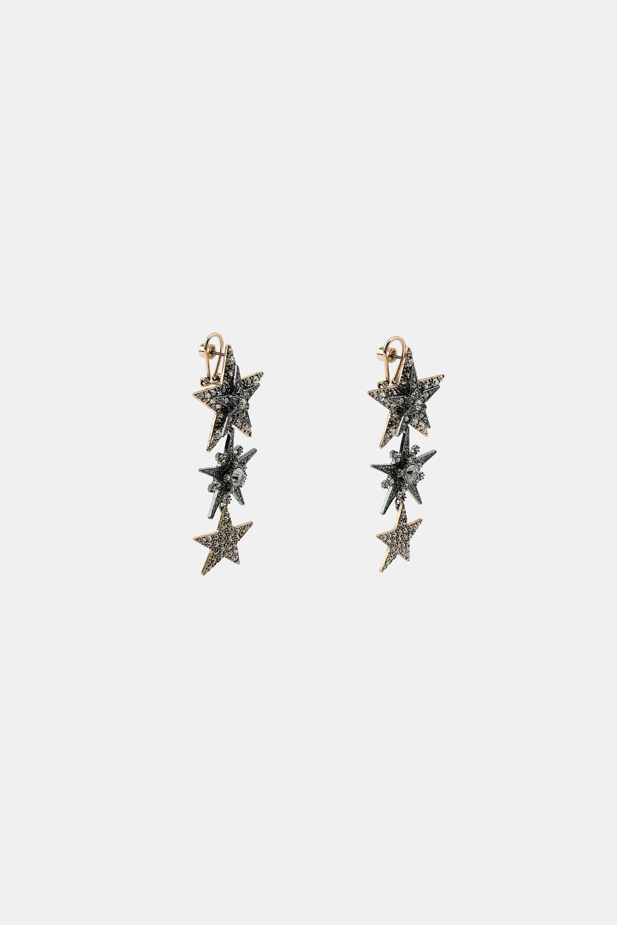 BOUCLES D'OREILLES ÉTOILES À PAILLETTES