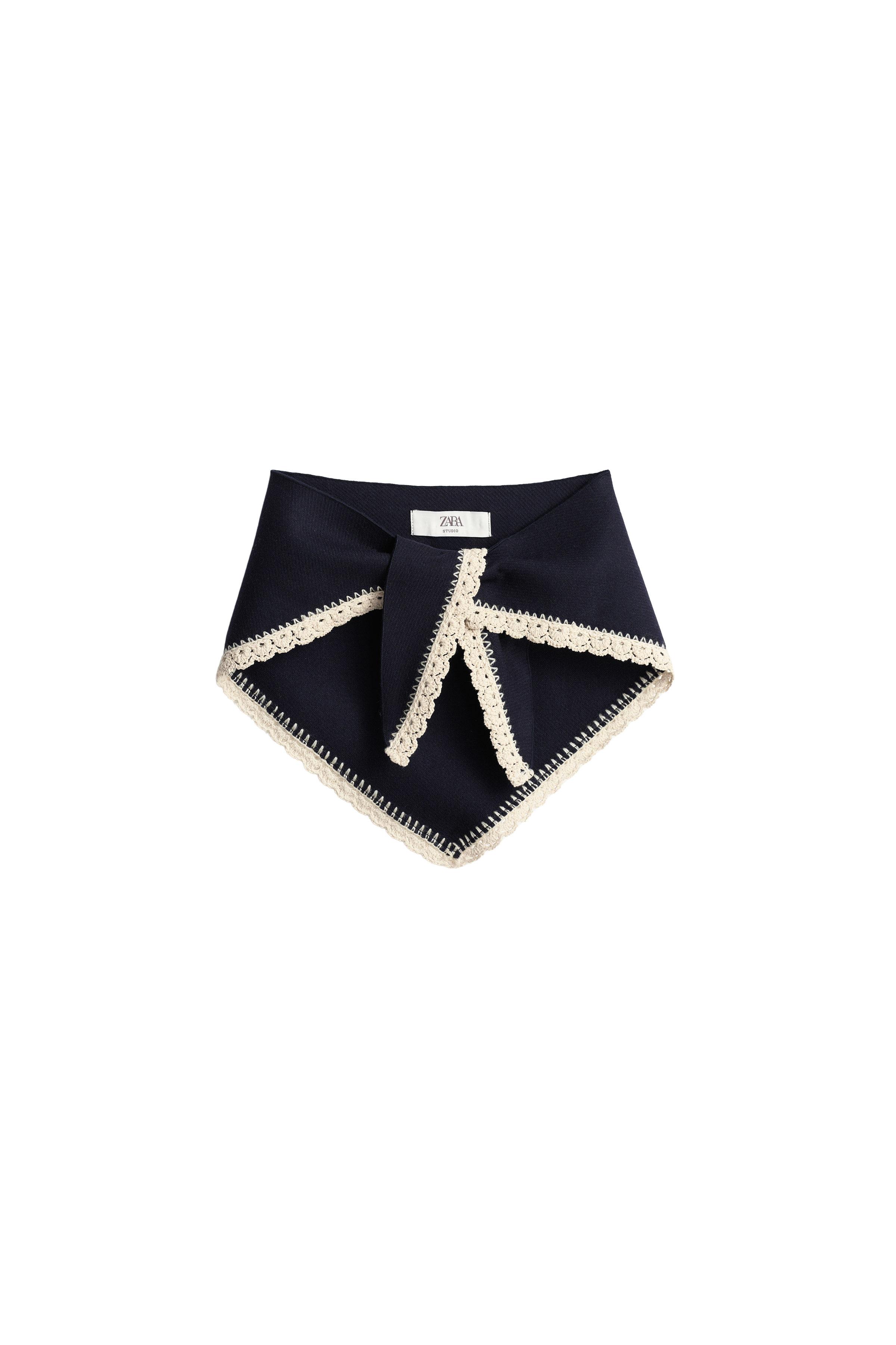 FOULARD TOUR DU COU CROCHET AVEC LAINE LIMITED EDITION