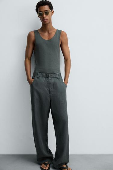 DÉBARDEUR CÔTELÉ COTON - CHANVRE - Gris anthracite de Zara - Image 4
