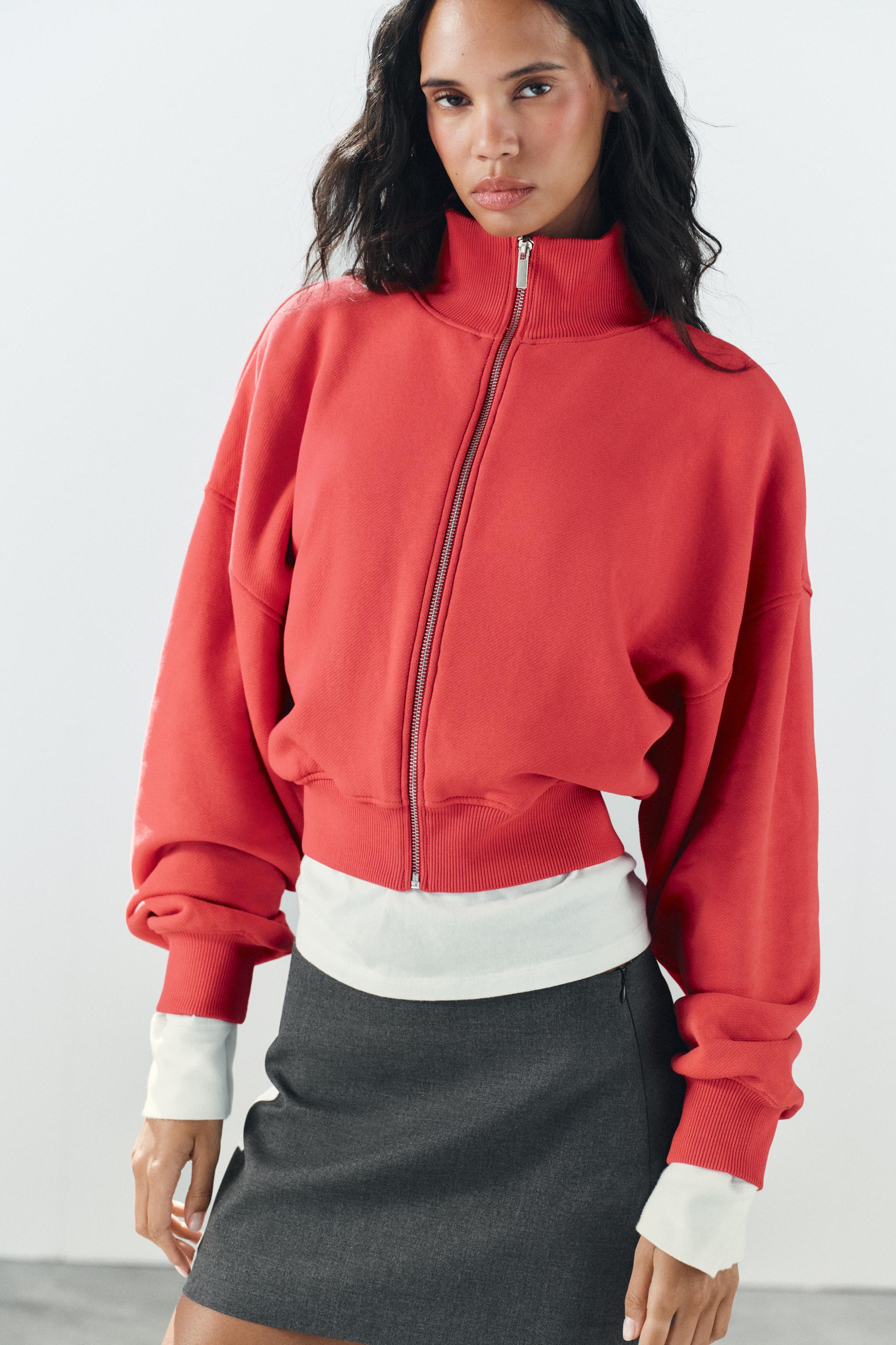 Zara FERMUARLI SWEATSHIRT görsel 2
