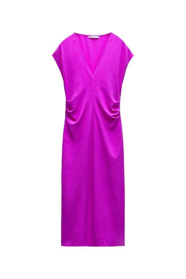 FLOWY GATHERED DRESS