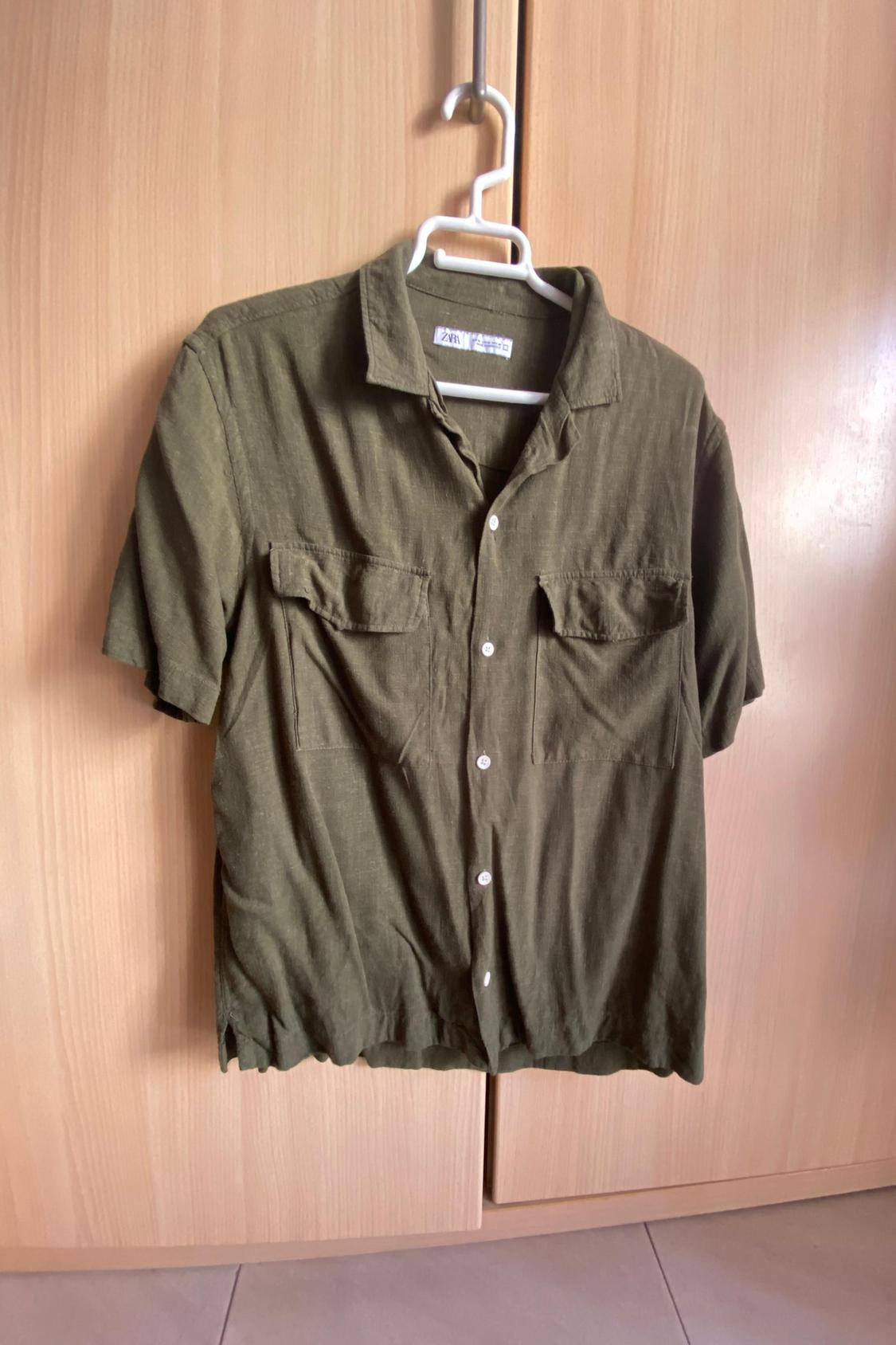 VISCOSE/LINEN BLEND SHIRT