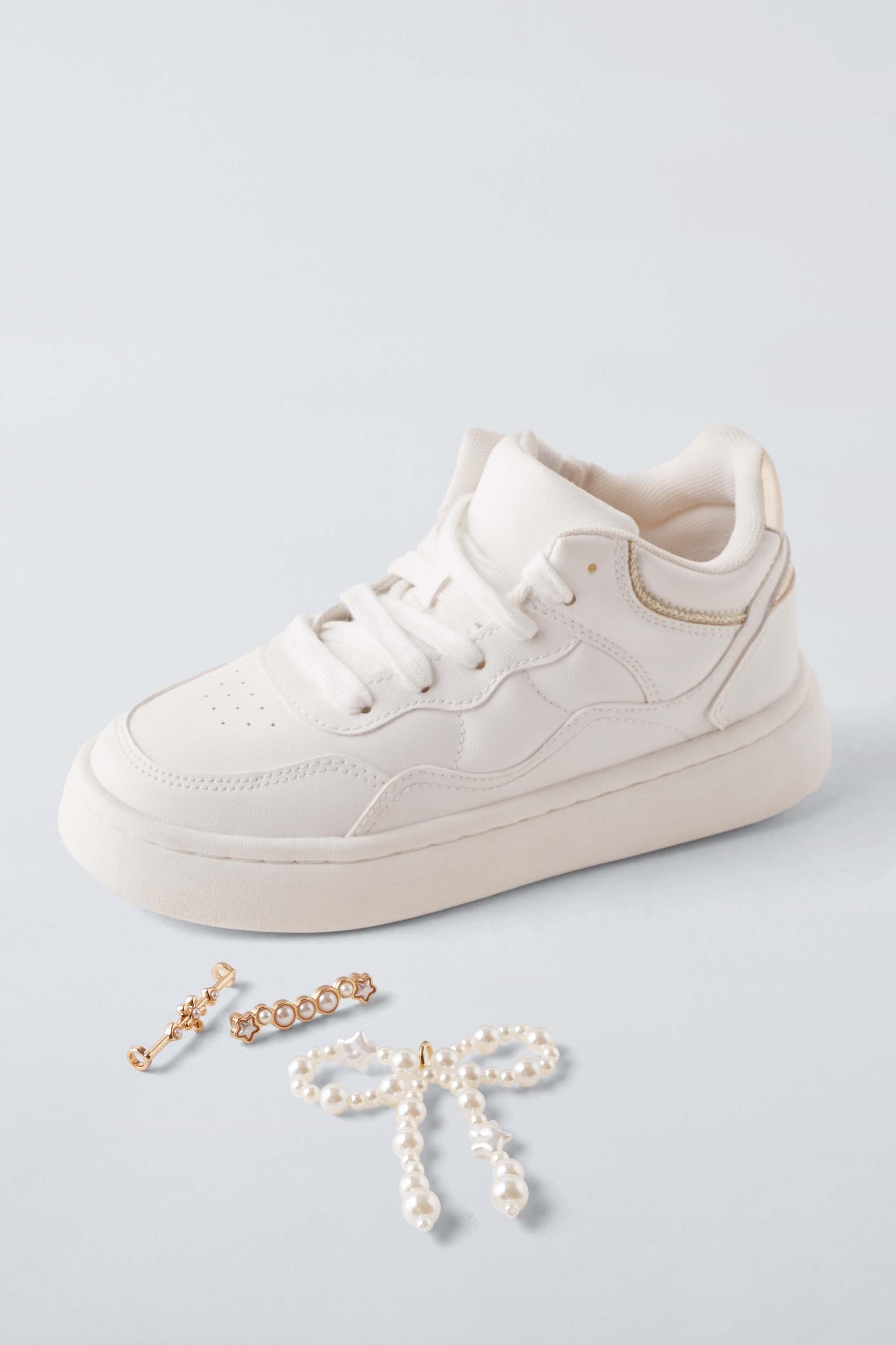 ダンベル1サナショップ JEWEL HIGH-TOP SNEAKERS - White | ZARA Australia