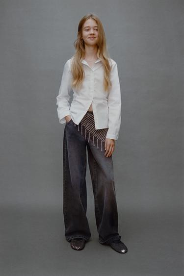 CHEMISE PLIS LATÉRAUX - Blanc de Zara - Image 4