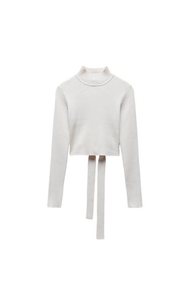 OPEN BACK KNIT SWEATER