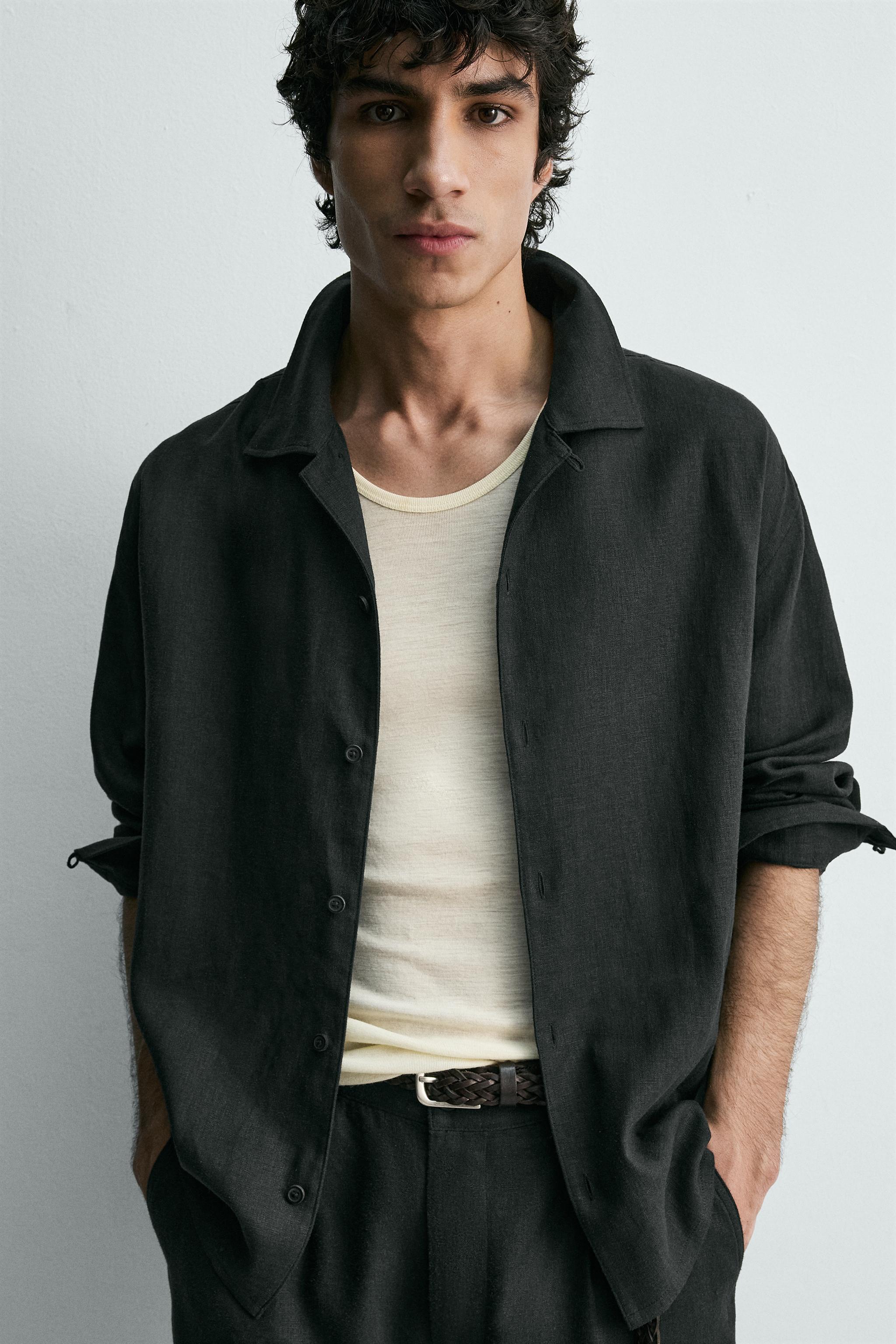 RELAXED FIT LINEN - VISCOSE SHIRT