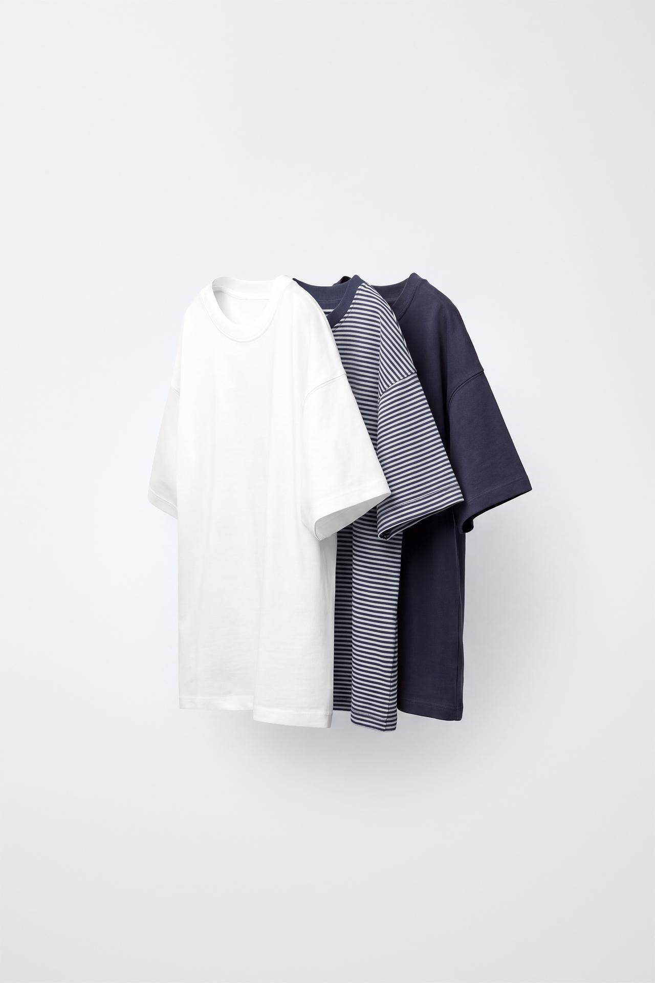 PACK OF 3 PRINTED AND SOLID T-SHIRTS — Blue