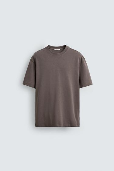 Zara RELAXED FIT T-SHIRT - Purple