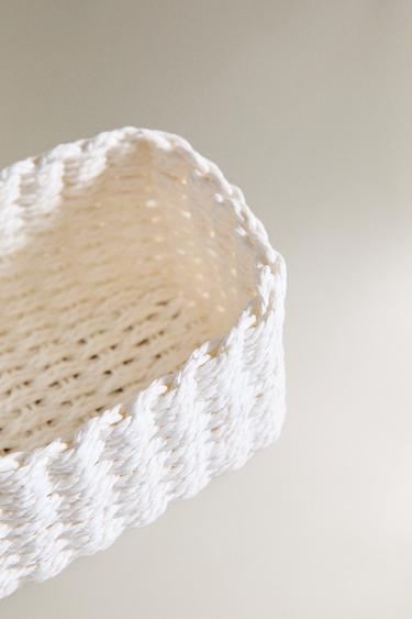 CORBEILLE TRESSÉE PAPIER - Blanc de Zara - Image 1