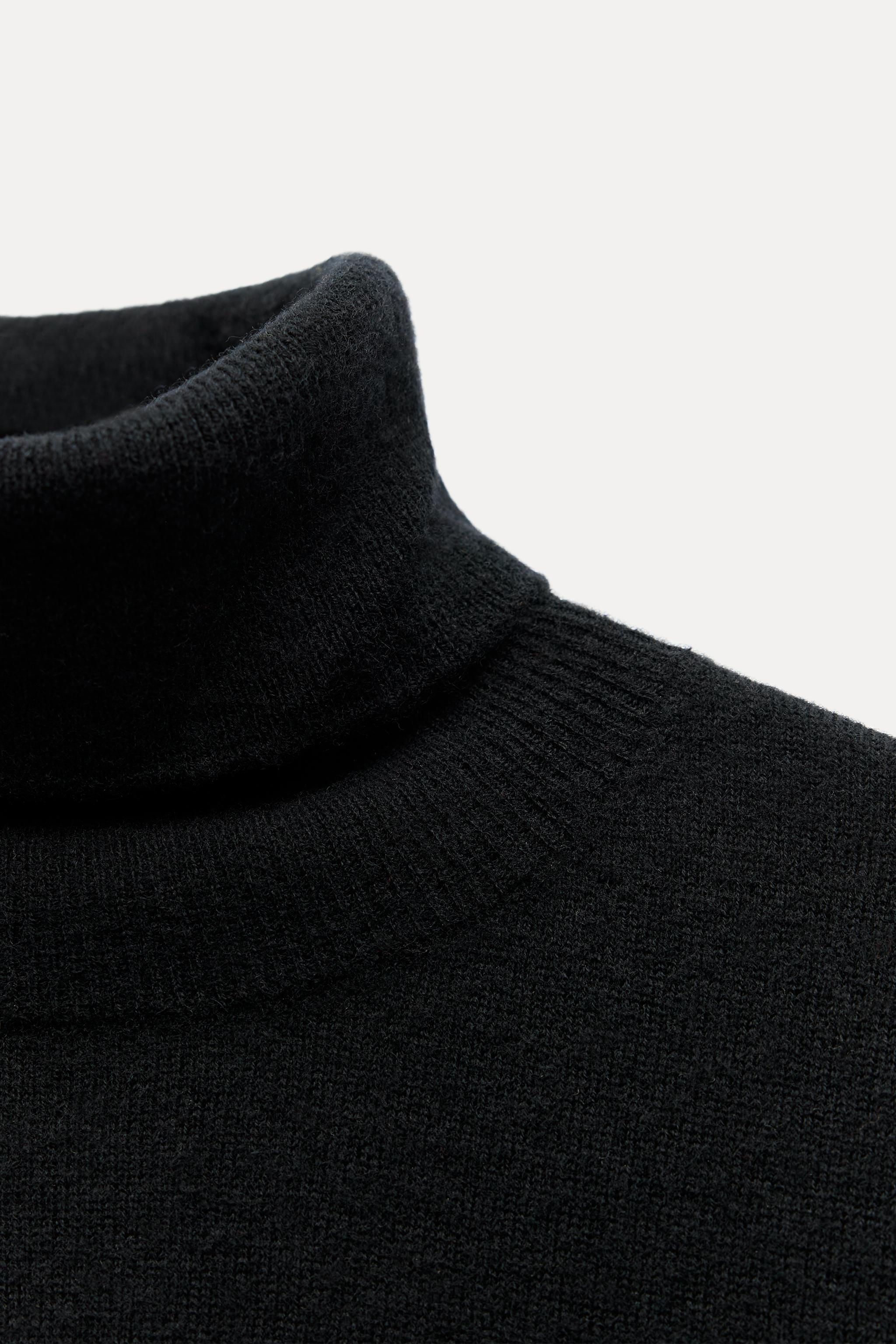 Black high neck sweater best sale