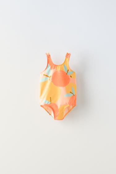 1-6 ANS/ MAILLOT DE BAIN FRUITS - Orange de Zara