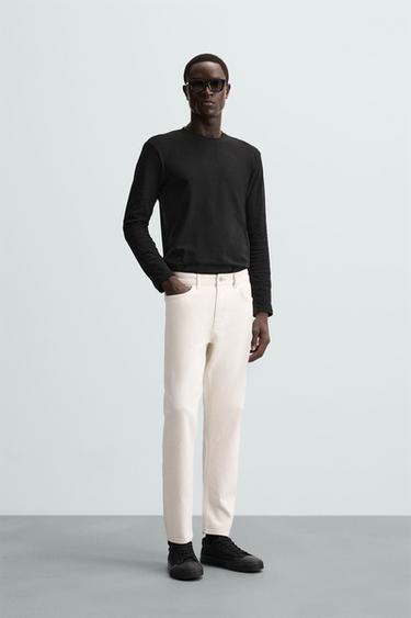 CAMISETA SLIM FIT BÁSICA - Preto da Zara - Imagem 0