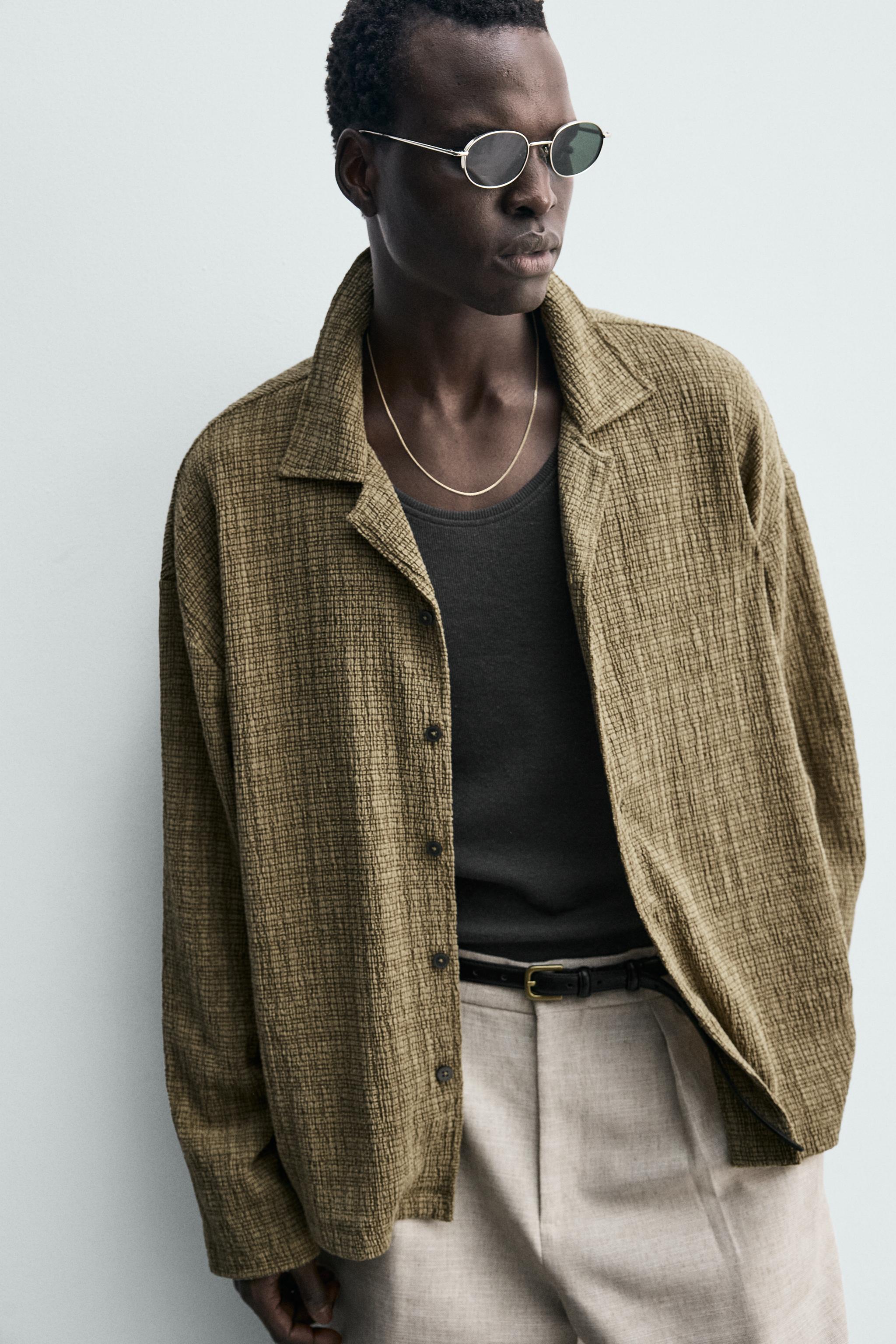 CHEMISE STRUCTURÉE EFFET FROISSÉ